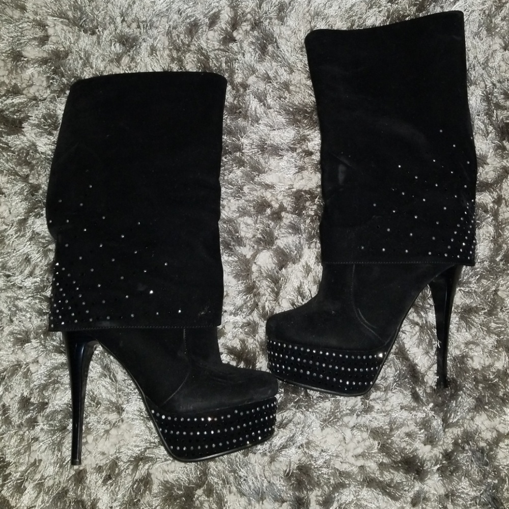 NEW Nancy Li rhinestone boots